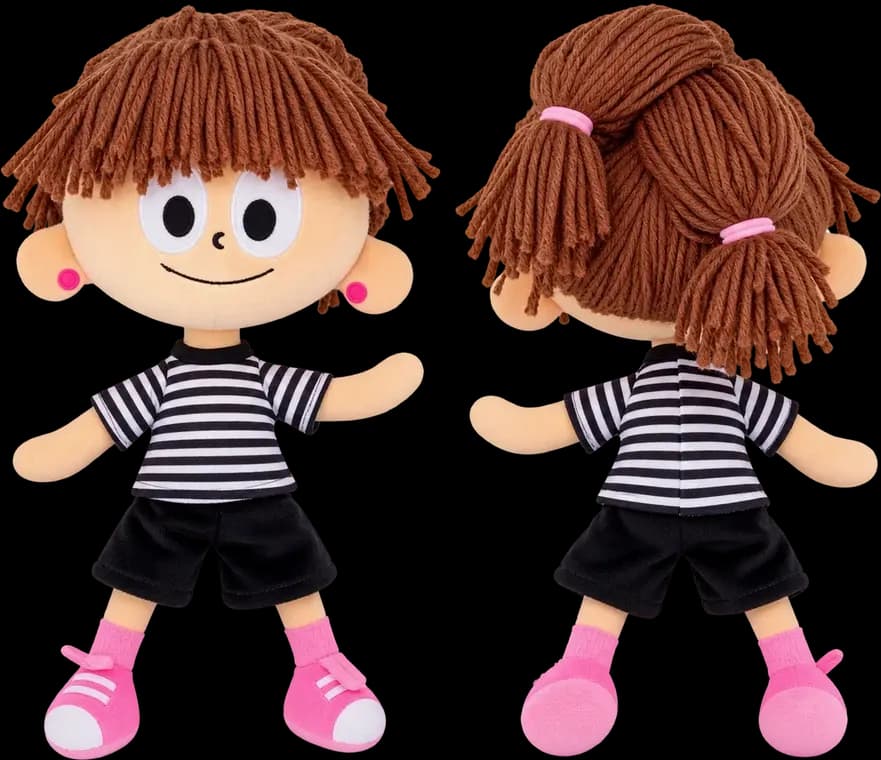 Sonya doll, front and back